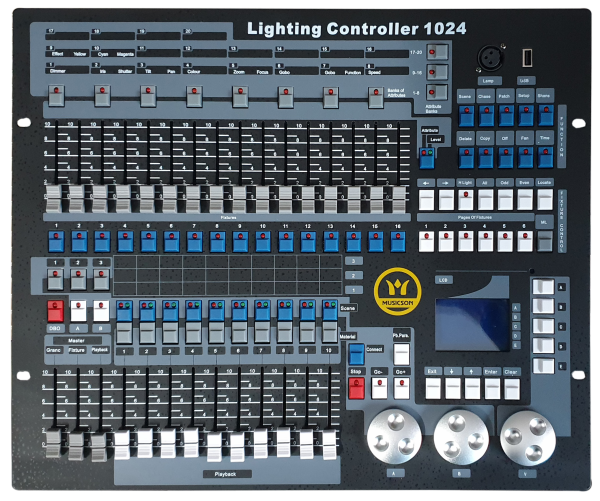 Mesa de Iluminación DMX 1024
