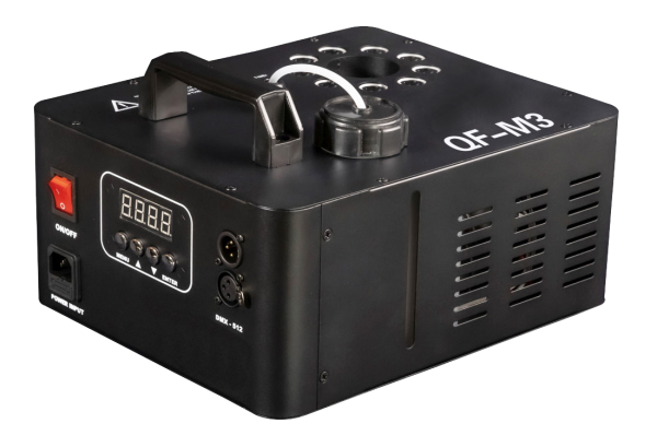 Máquina de humo QF-M3; Salida de humo vertical + LED RGB