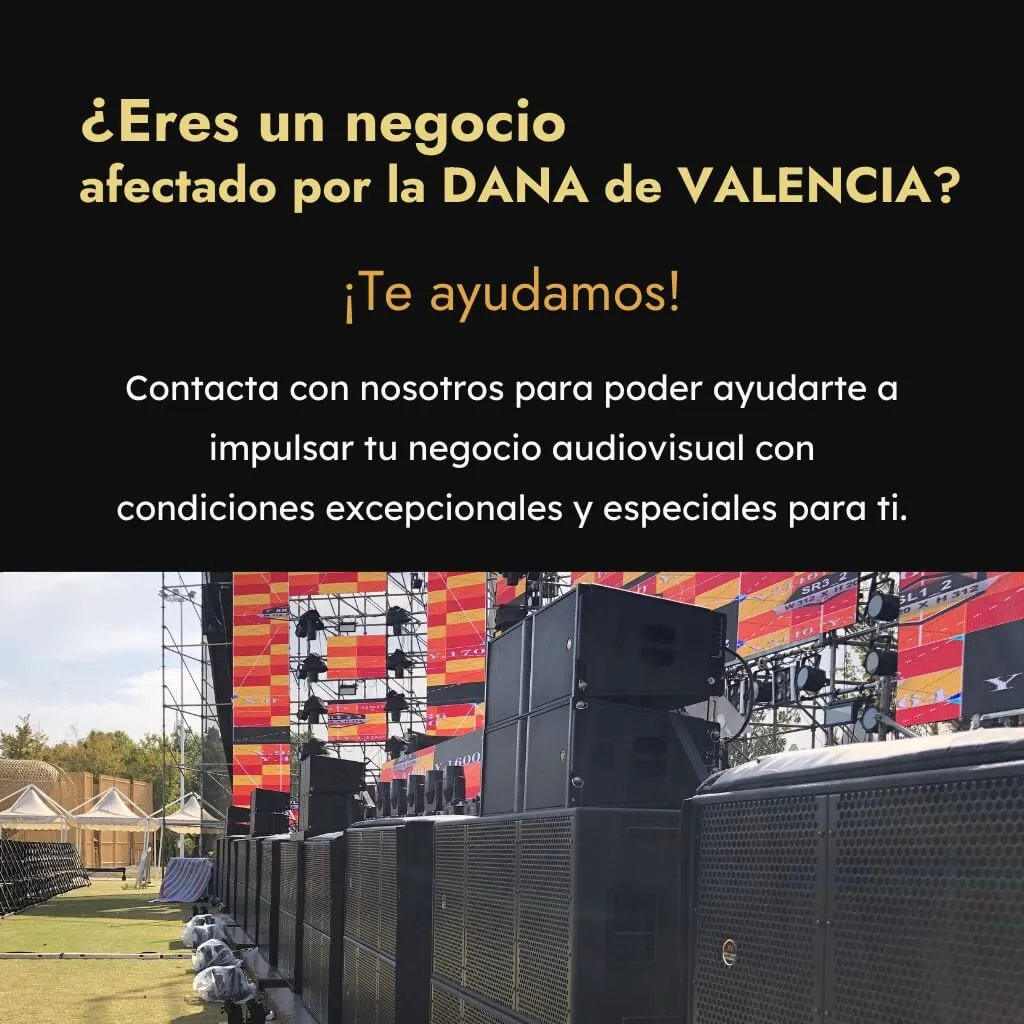 Ayuda sector audiovisual afectados por la Dana en Valencia (Musicson)